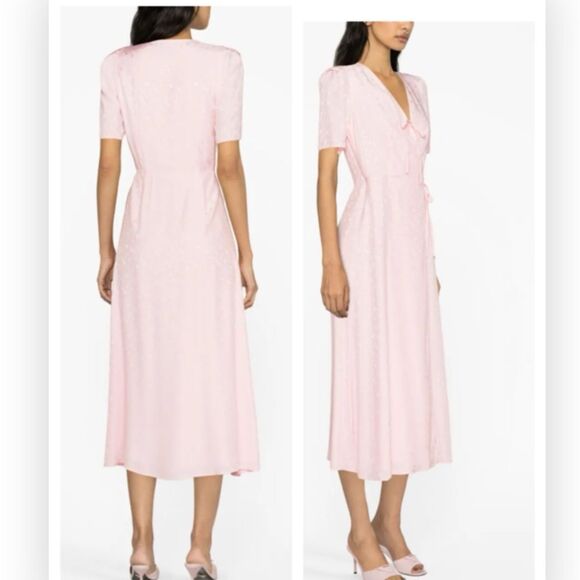 SLEEPER Lola Printed Midi Dress NWT Large $420 - Picture 1 of 10